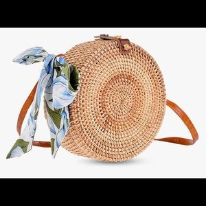 COPY - NWT Straw Bali Ata Handbags Woven Crossbody Wicker Adjustable Strap Boho…